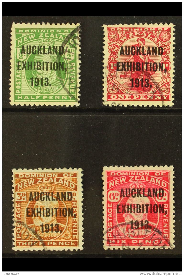 1913 Auckland  Exhibition Set, SG 412/5, Very Fine, Well Centred Used. (4 Stamps) For More Images, Please Visit... - Other & Unclassified