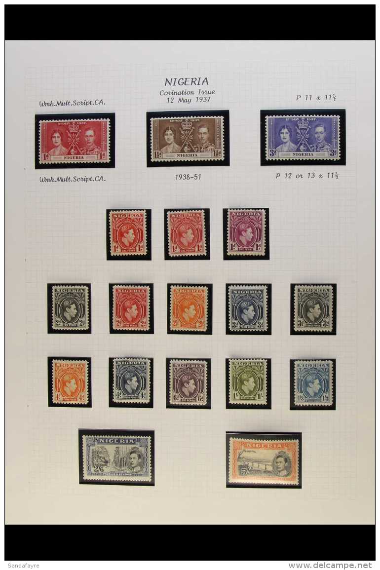 1937-51 KGVI FINE MINT COLLECTION Complete Basic Run For The Period Plus A Number Of Additional Perfs Of 1938-51... - Nigeria (...-1960)