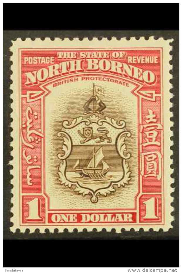 1939 $1 Brown &amp; Carmine, SG 315, Fine Mint For More Images, Please Visit... - North Borneo (...-1963)