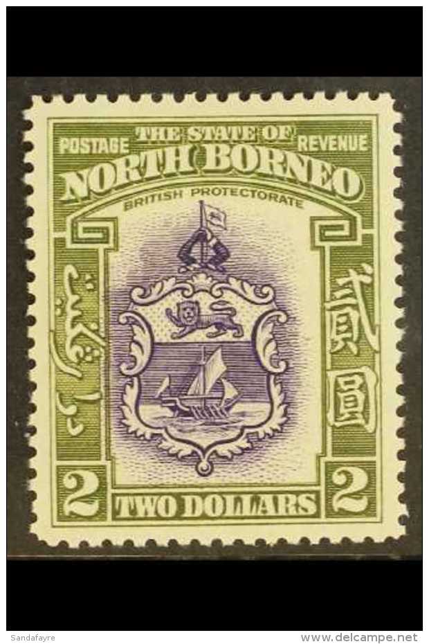 1939 $2 Violet &amp; Olive Green, SG 316, Fine Mint For More Images, Please Visit... - North Borneo (...-1963)