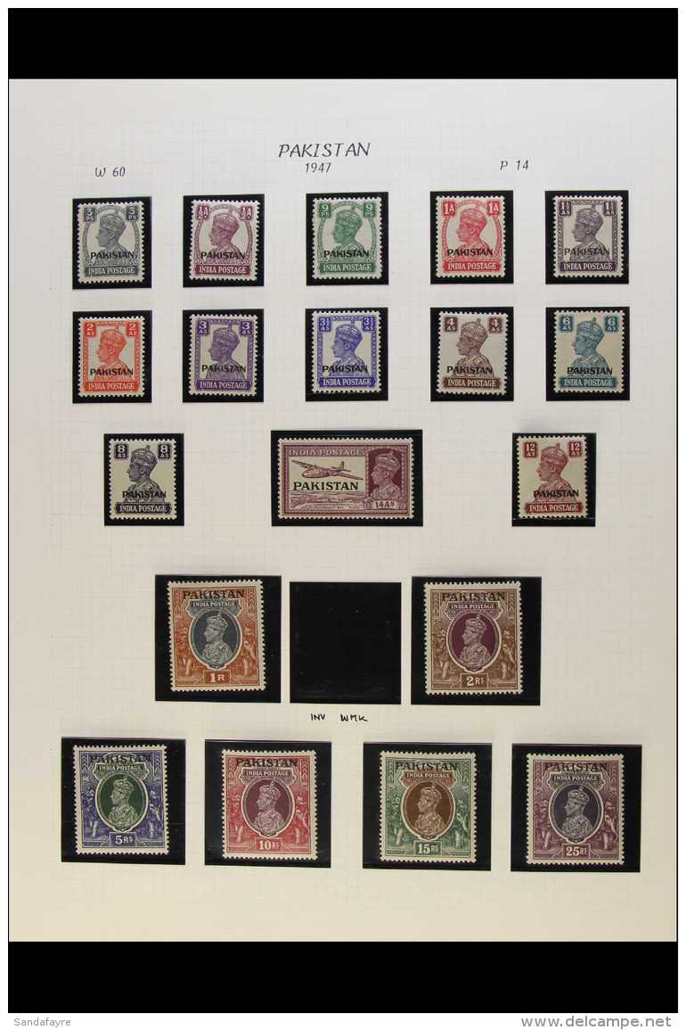 1947-56 KGVI FINE MINT COLLECTION Super Lot With 1947 Complete India Ovpts Set, 1948-57 Set With Additional Perfs... - Pakistan