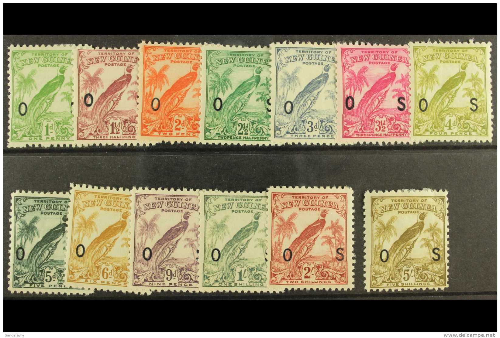 1932-34 OFFICIALS Set, SG O42/54, Fine Mint. (13) For More Images, Please Visit... - Papua New Guinea