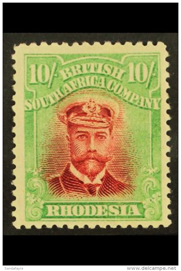 1913 10s Crimson And Pale Yellow-green, Admiral, Head Die II, Perf 14, SG 241, Superb Mint. For More Images,... - Other & Unclassified