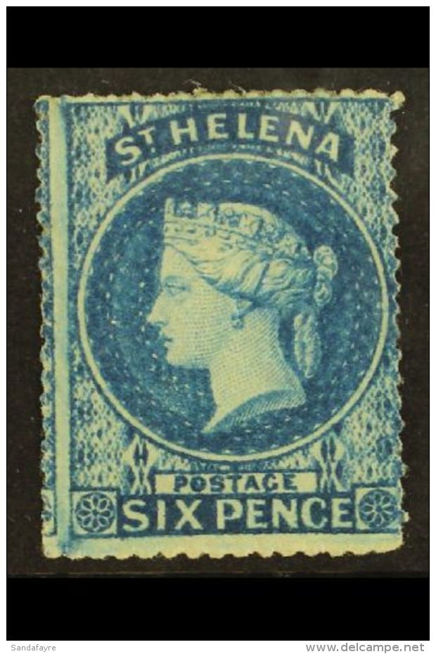1861 6d Blue, SG 2, Clean Cut Perforation (nearer To Intermediate Than Rough), Fresh Mint With Good Colour And... - Saint Helena Island