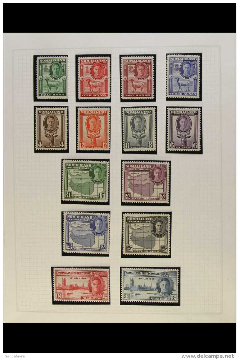 1942-1960 COMPLETE VERY FINE MINT A Delightful Complete Run From SG 105 Through To SG 152, Virtually All NEVER... - Somaliland (Protectorate ...-1959)