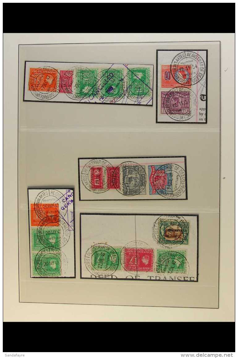 REVENUE STAMPS 1900's To 1970's Collection On "Lindner" Hingeless Pages. A Few KEVII Cape/ Transvaal/ Orange River... - Unclassified