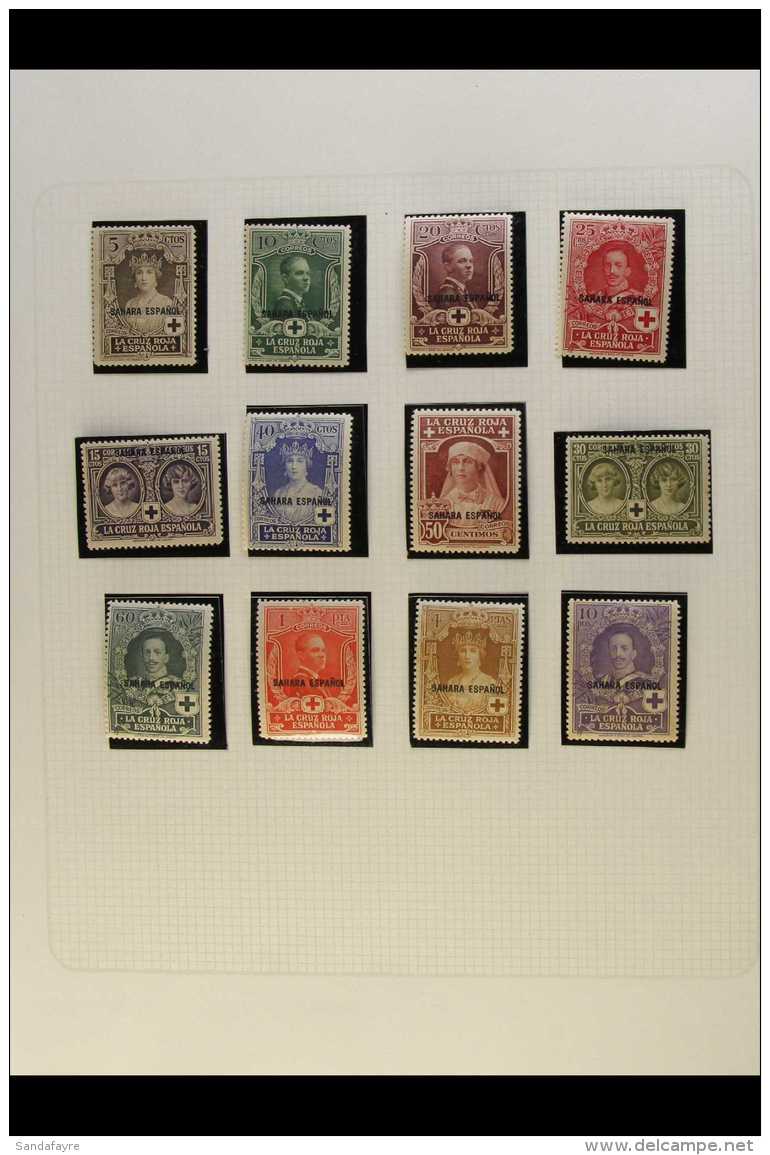 SPANISH SAHARA 1926-43 All Different Collection Of Mint Or Used Issues On Album Pages, Includes 1926 Red Cross... - Other & Unclassified