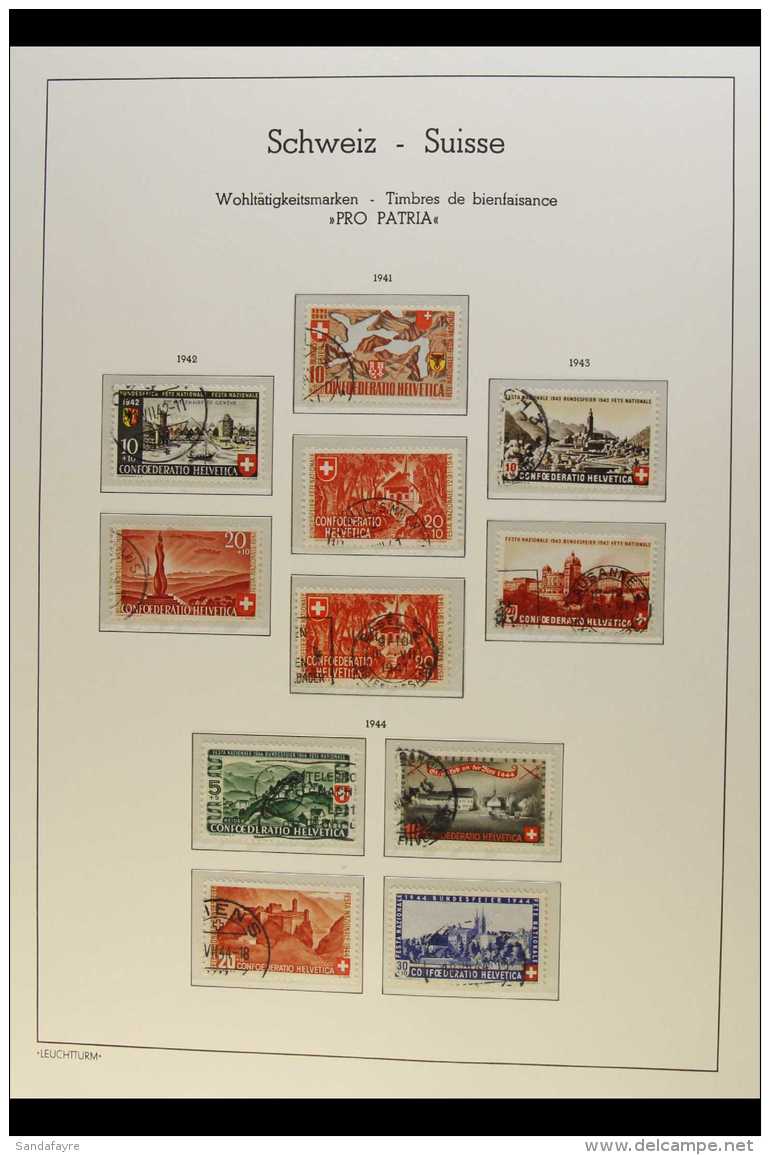 PRO PATRIA 1936-1989 Very Fine Used Collection On "Lighthouse" Hingeless Printed Leaves (with Additional Pages... - Other & Unclassified