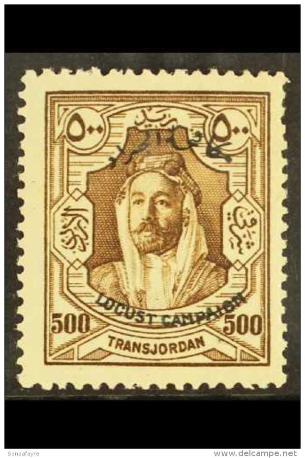 1930 500m Brown Locust Campaign Opt'd, SG 194, Fine Mint For More Images, Please Visit... - Jordan