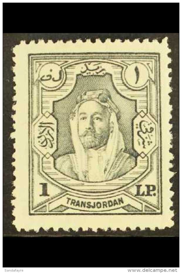 1930-39 &pound;P1 Slate Grey, SG 207, Fine Mint For More Images, Please Visit... - Jordan