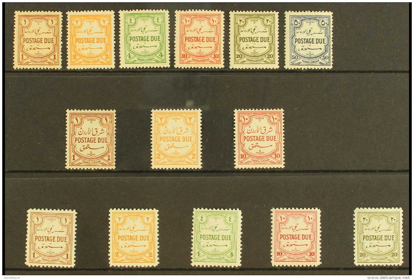 POSTAGE DUE 1929-49 MINT COLLECTION. A Complete Run From 1929-49, SG D189/94, SG D230/32 &amp; SG D244/48, A Fine... - Jordan