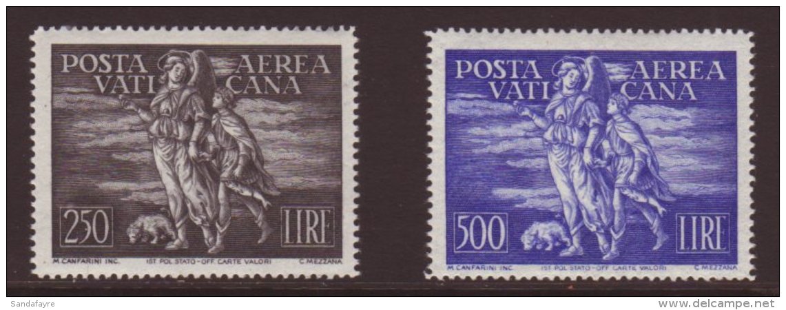 1948 250L Violet-black &amp; 500L Ultramarine Airs, Sassone 16/17, SG 137/38, Very Fine Mint, Fresh! (2 Stamps)... - Other & Unclassified