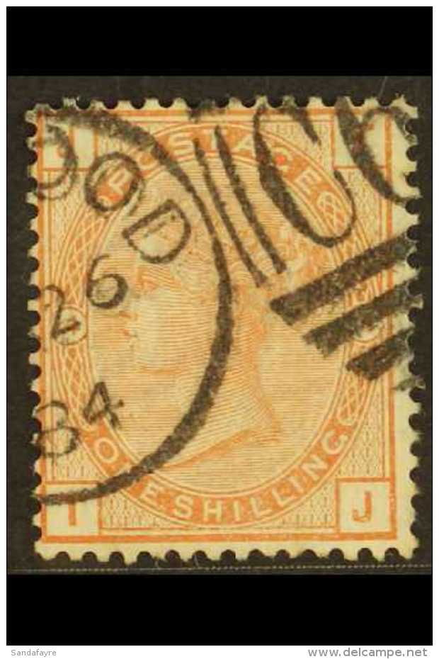 1881 1s Orange- Brown Plate 14, Wmk Imperial Crown, SG 163, Fine Used. For More Images, Please Visit... - Other & Unclassified