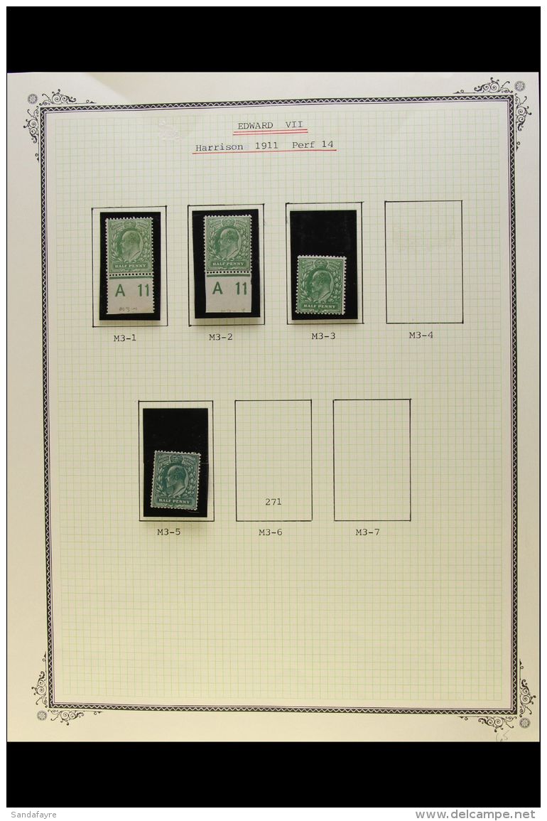 1902 - 1911 &frac12;D GREENS SPECIALIZED SHADES COLLECTION. A Fresh, Lightly Hinged Mint Collection Of Stamps... - Unclassified