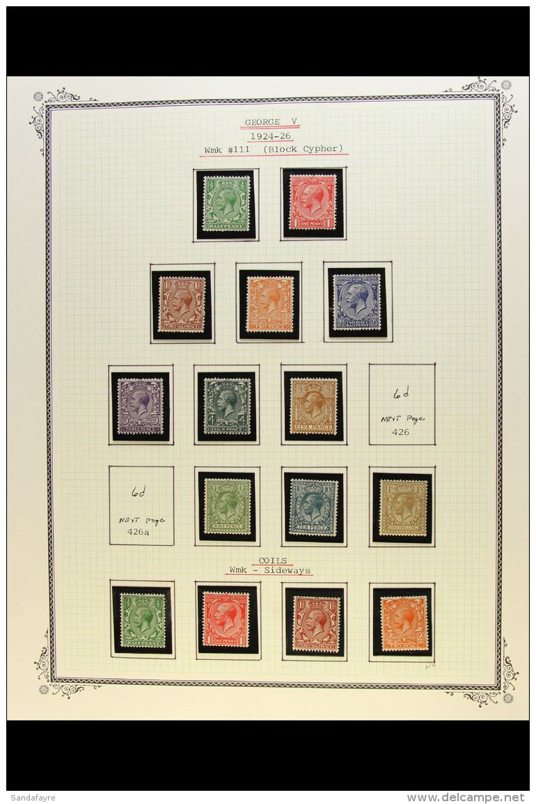 1924-1936 VERY FINE MINT All Different Collection. With 1924-26 Wmk Block Cypher Set Including A Specialised Study... - Unclassified