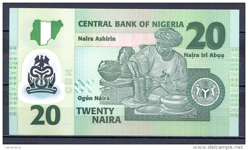460-Nigeria Billet De 20 Naira 2007 VY764 Neuf - Nigeria