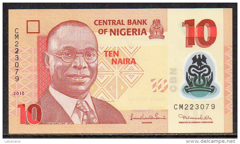 529-Nigeria Billet De 10 Naira 2010 CM223 - Nigeria