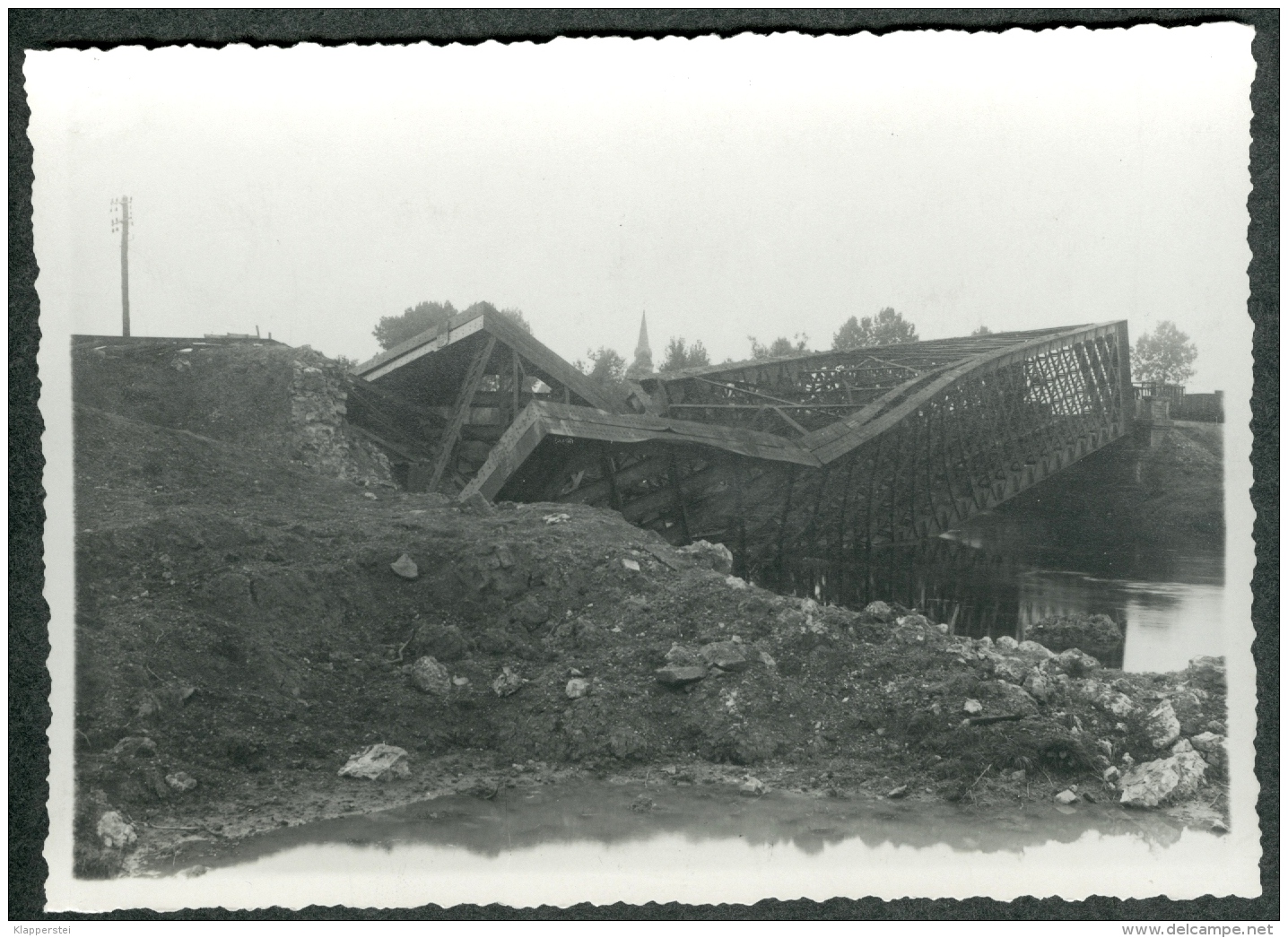 41 - Loir-et-Cher - Photo Boursay Destruction Bombardement Pont Du Chemin De Fer 1944 à Identifier - Altri & Non Classificati