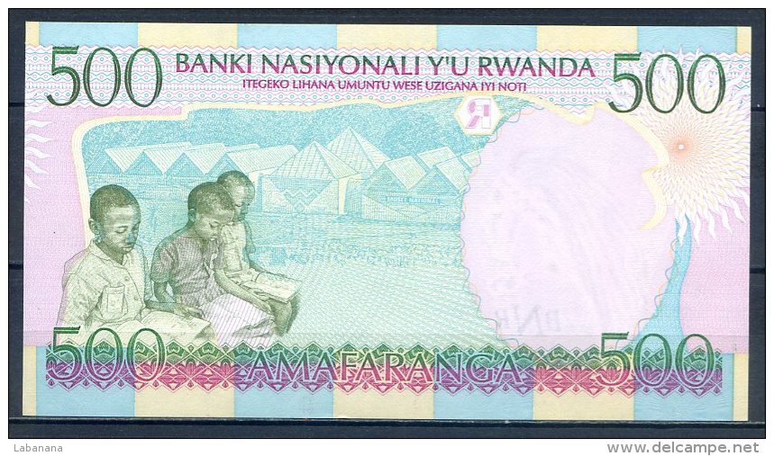 484-Rwanda Billet De 500 Francs 1998 AC015 Neuf - Rwanda