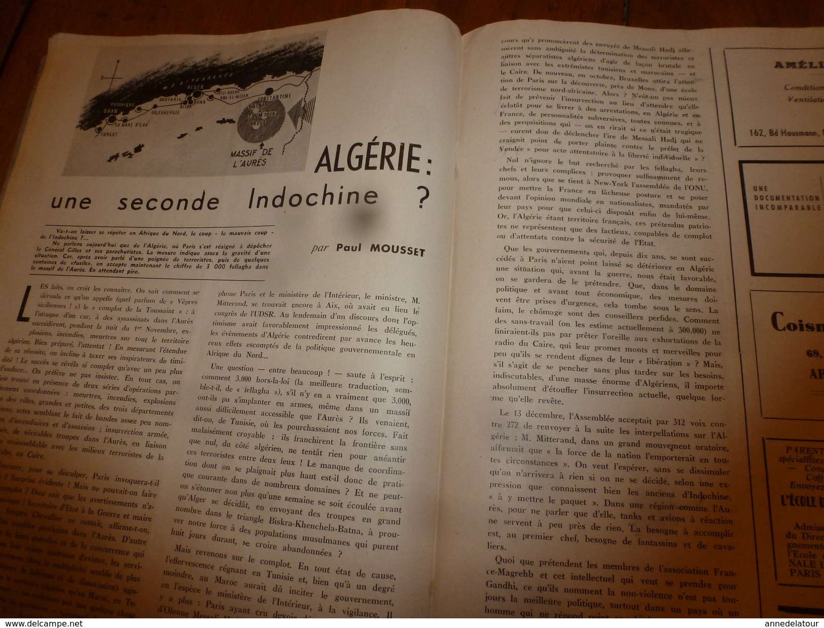 1954 LE COMBATTANT D'INDOCHINE: J'étais prisonnier du Vietminh ;Hanoï; Saïgon; Ho Chi Minh; SIAM ;Légion; G. de Villier