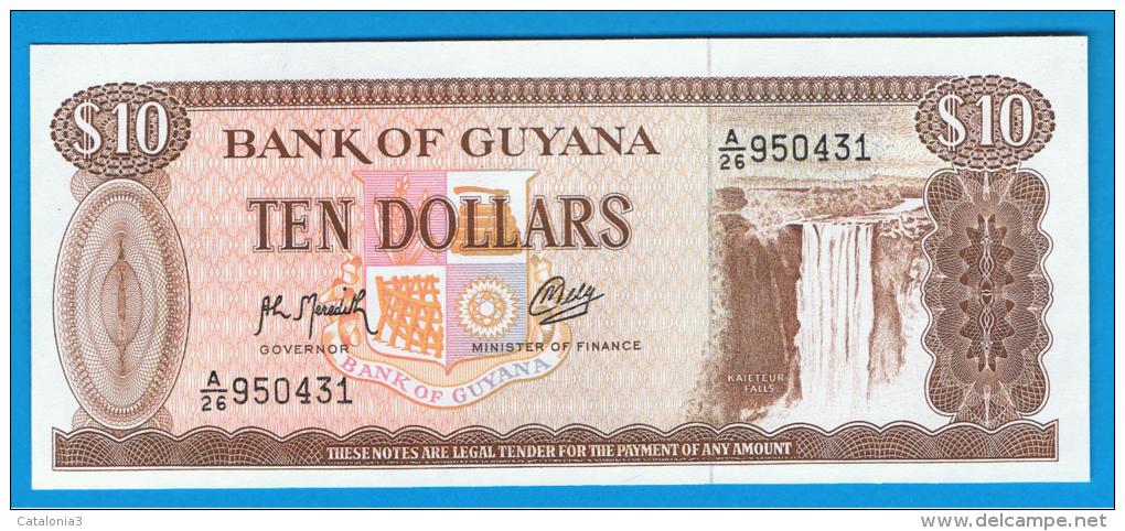 GUYANA - 10  Dolar ND  SC   P-23  Serie A26 - Guyana