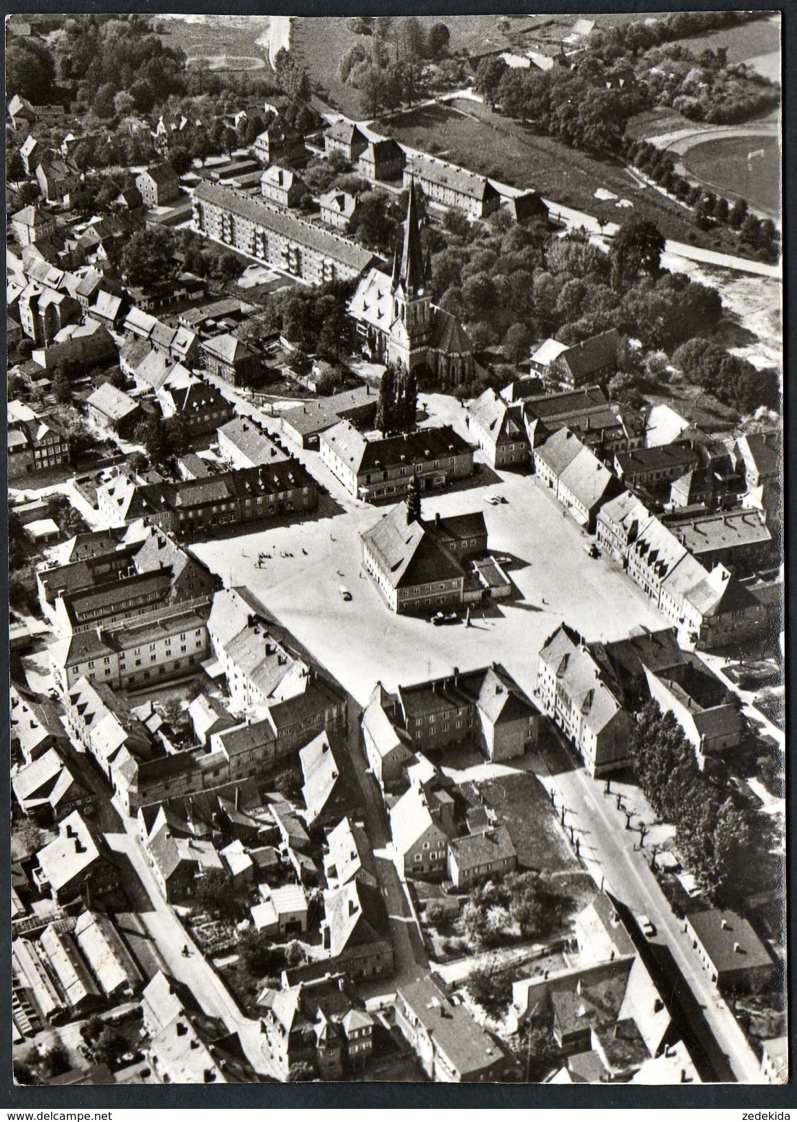 A3870 - Alte Foto Ansichtskarte - Neustadt In Sachsen - Luftbild Luftaufnahme - Gel 1976 - Neustadt