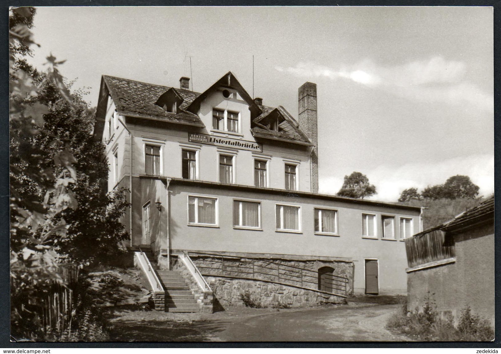 A3871 - Alte Foto Ansichtskarte - Barthmühle - Konsum Gaststätte Elstertalbrücke - N. Gel - TOP - Poehl