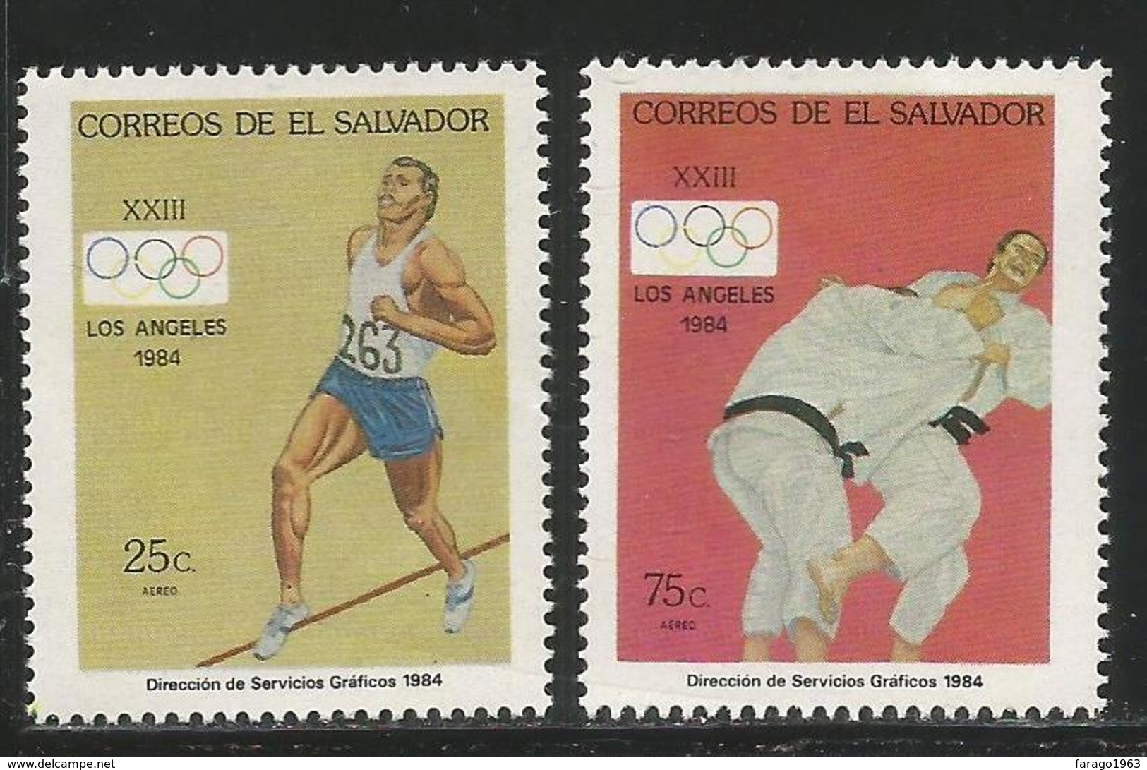 1984 El Salvador Olympics  Complete Set Of 6 MNH - El Salvador