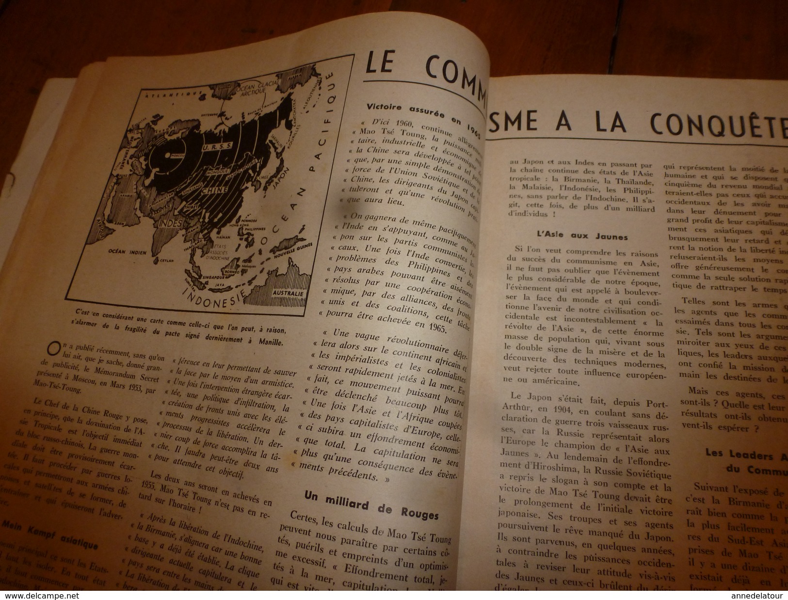 1954 LE COMBATTANT D'INDOCHINE: Hanoï; Bigeard et Langlais libérés par le Vietminh; Ho Chi Minh; Jacques Duclos; etc