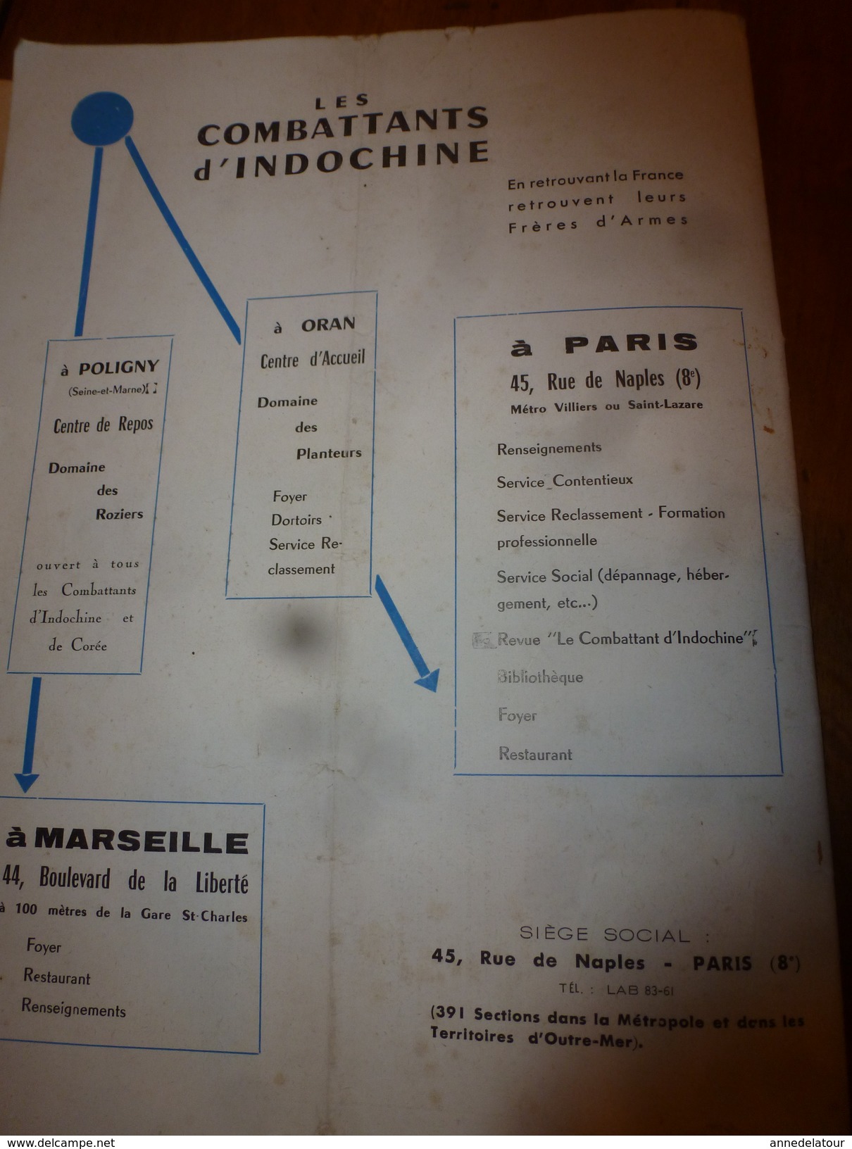 1955 LE COMBATTANT D'INDOCHINE:J'étais prisonnier du Vietminh; Opé. Fellaga de G. de Villiers; Mitterand; Ho Chi Minh