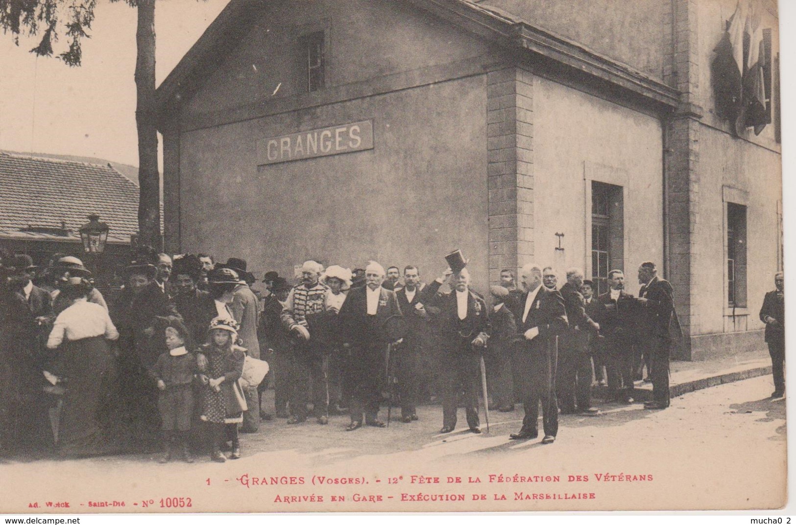 88 - GRANGES - FETE FEDERATION DES VETERANS - ARRIVEE EN GARE - Granges Sur Vologne