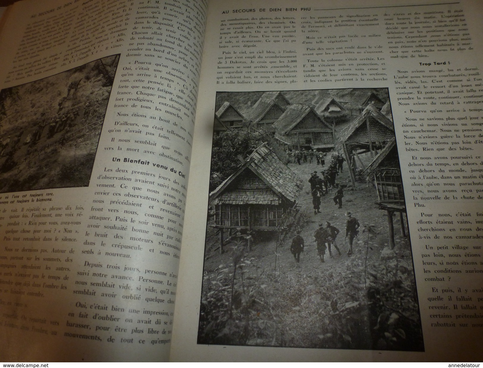 1954 LE COMBATTANT D'INDOCHINE:   Au secours de DIEN BIEN PHU ;  Bataille de la Rivière Noire ; etc