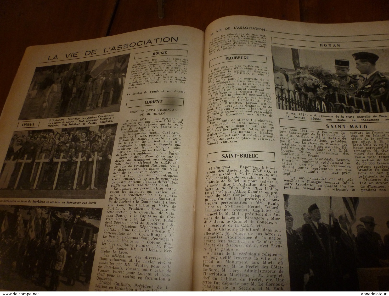 1954 LE COMBATTANT D'INDOCHINE:   Au secours de DIEN BIEN PHU ;  Bataille de la Rivière Noire ; etc