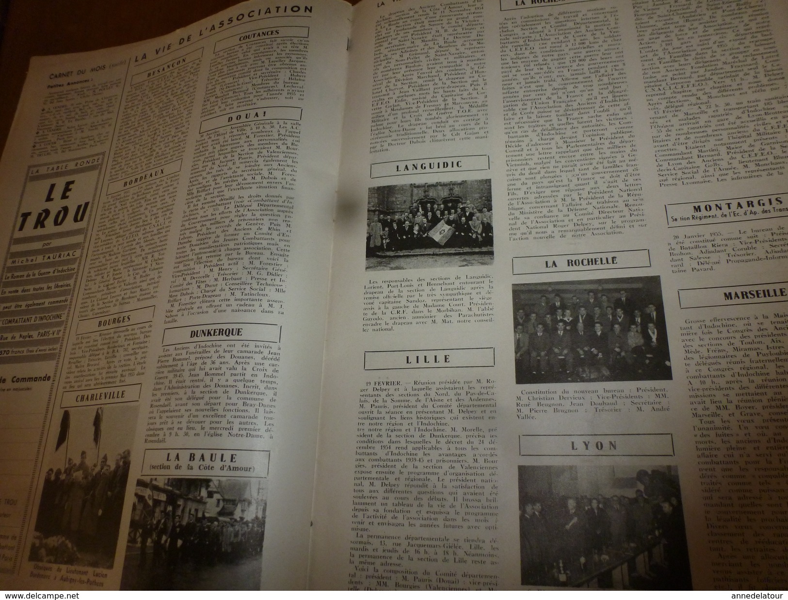 1955 LE COMBATTANT D'INDOCHINE:   J'étais à DIEN BIEN PHU ; La liberté du culte à la mode Vietminh; etc