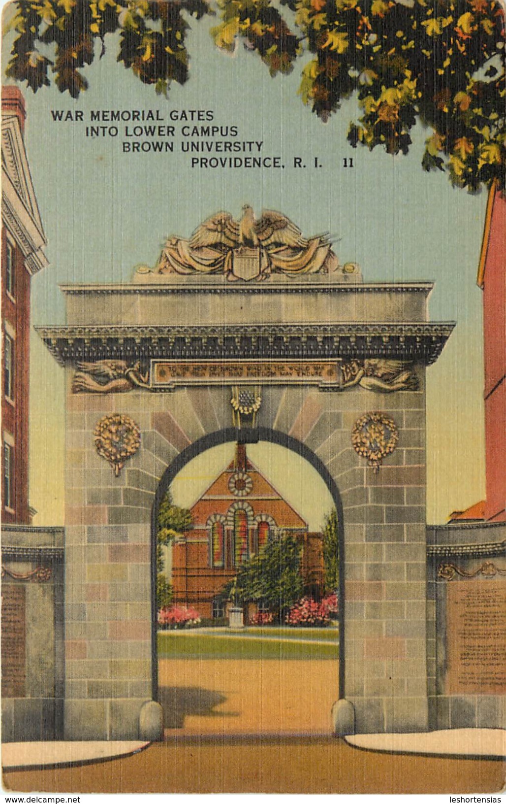 WAR MEMORIAL GATES INTO LOWER CAMPUS BROWN UNIVERSITY PROVIDENCE - Providence
