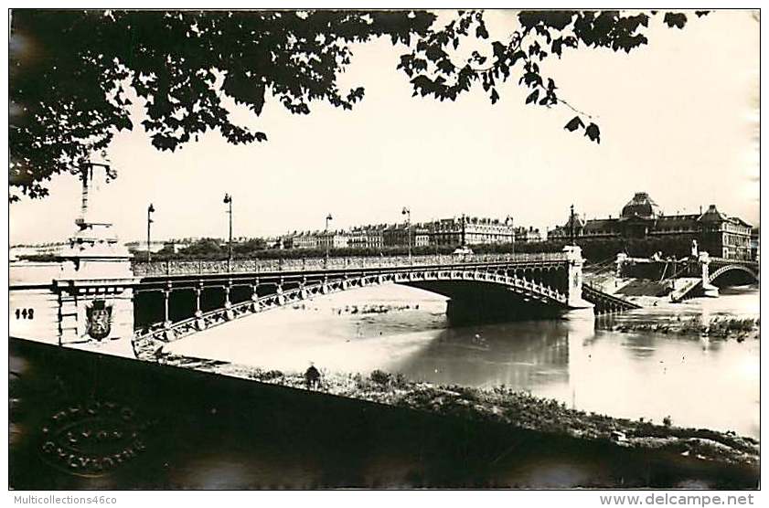 69 - 090517 - CARTE PHOTO SYLVESTRE Tampon à Sec - LYON Pont De L'Université Vu De La Rive Droite Aval - Lyon 4