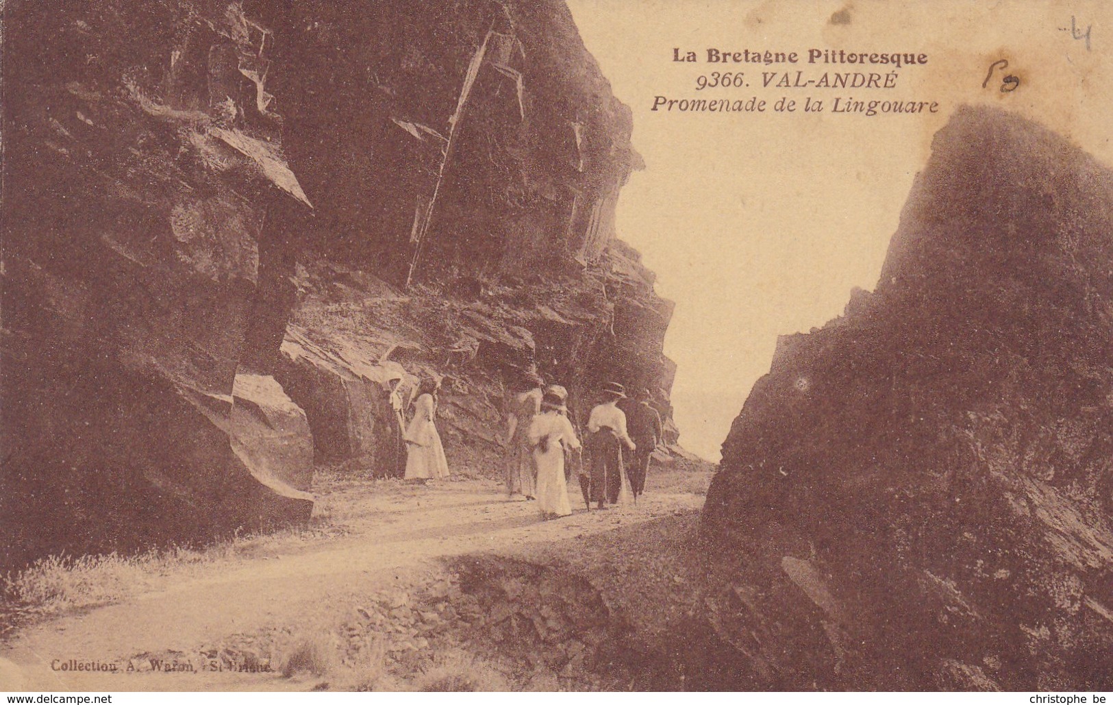 CPA La Brétagne Pittoresque, Val André, Promenade De La Lingouare (pk34894) - Autres & Non Classés