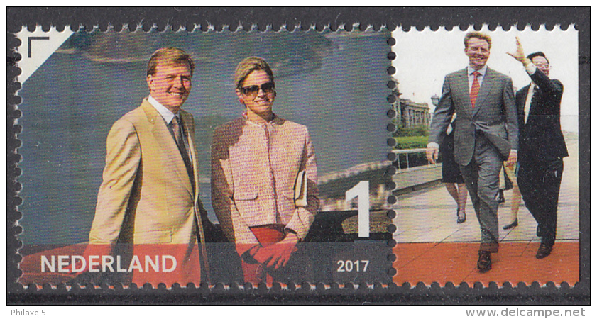 Nederland - Koning Willem-Alexander 50 Jaar - Zegel 6 - MNH - Tab Rechts - NVPH 3535f - Ongebruikt