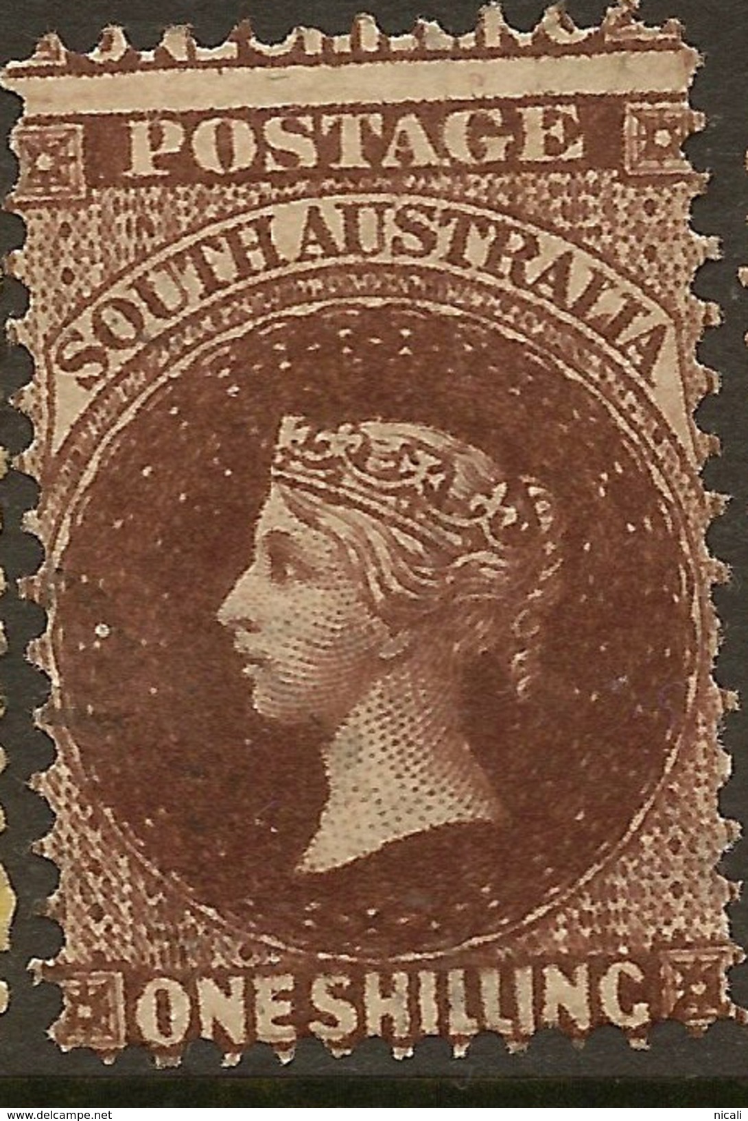 SOUTH AUSTRALIA 1868 1/- QV SG 82 HM #ZR125 - Ungebraucht