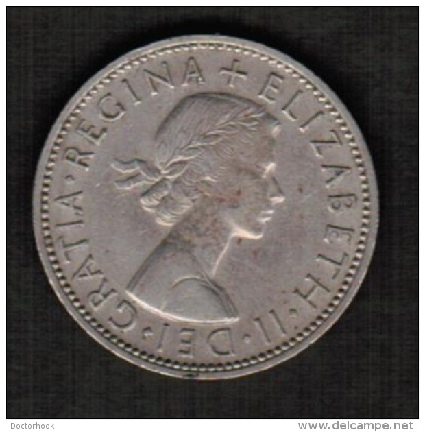 GREAT BRITAIN  2 SHILLINGS 1959 (KM # 906) - J. 1 Florin / 2 Schillings