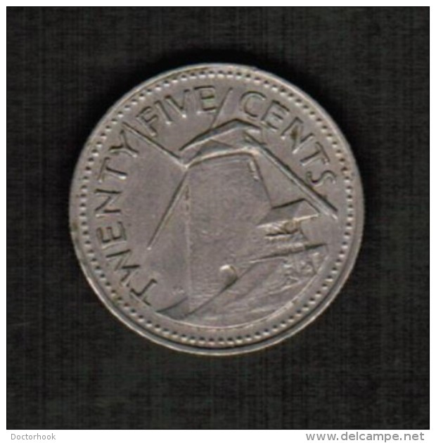 BARBADOS   25 CENTS 1973 (KM #13) - Barbados