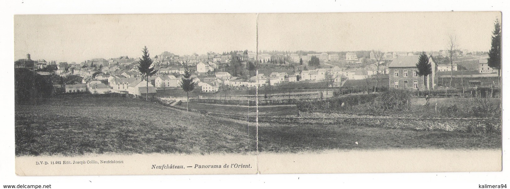 BELGIQUE  /  NEUFCHÂTEAU  /  PANORAMA  DE  L' ORIENT  ( Gare ) /  Edit.  Joseph  COLLIN ( Carte-double ) - Neufchâteau