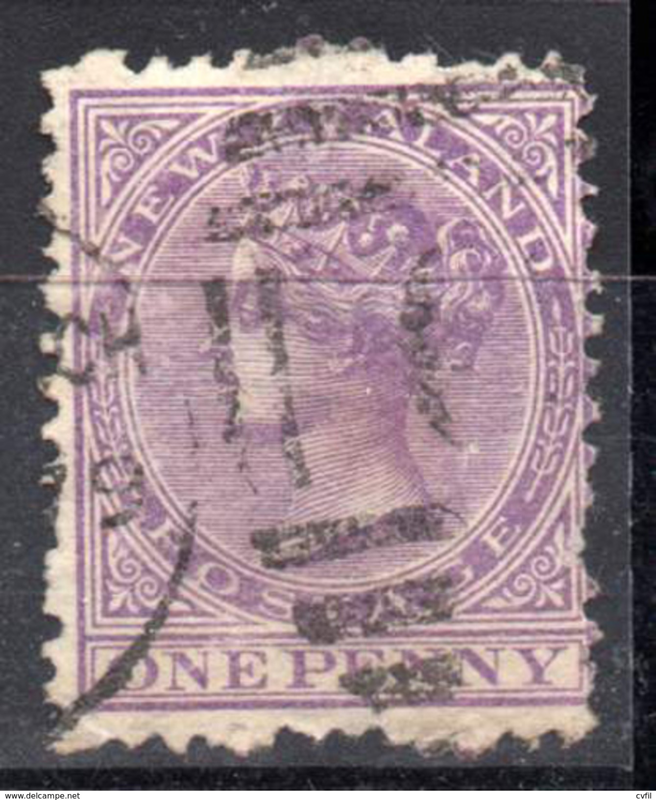 NEW ZEALAND 1874. The One Penny Postage Queen Victoria, Used - Usados