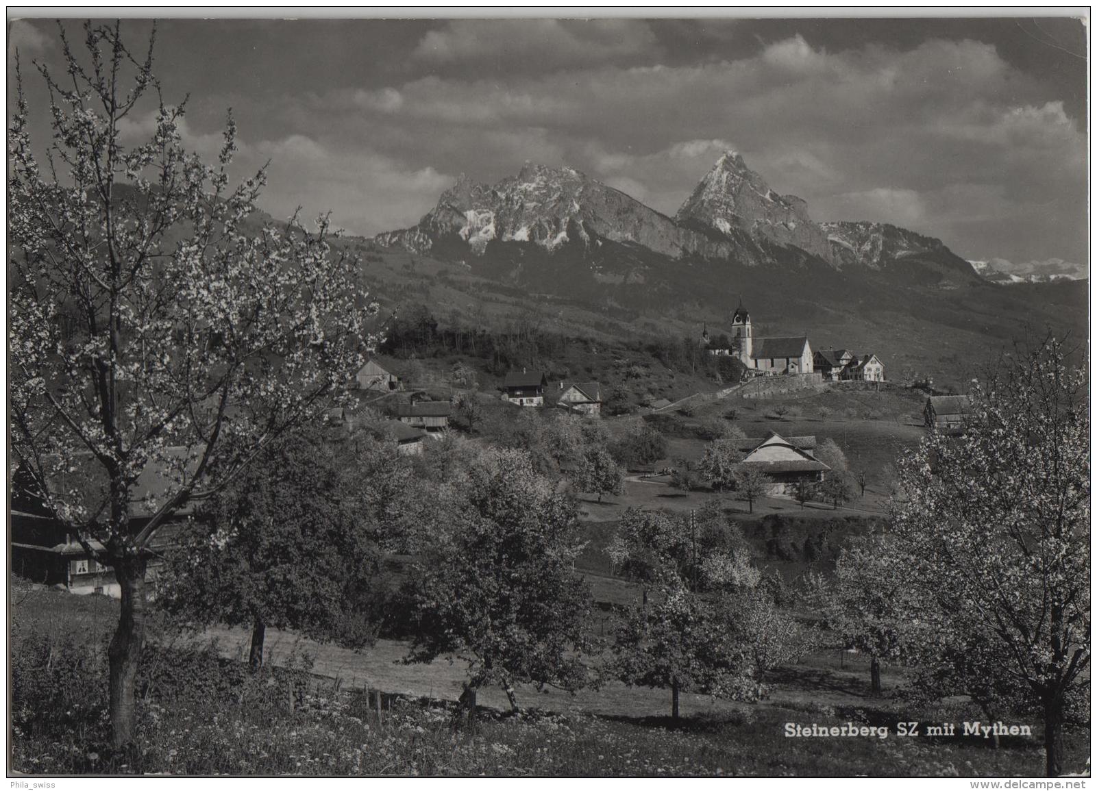 Steinerberg SZ Mit Mythen Im Frühling - Photo: Gasser - Sonstige & Ohne Zuordnung