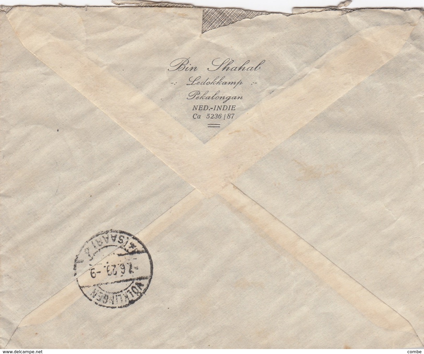 NEDERLAND INDIES. COVER. 8 5 1929. REGISTERED PEKALONGAN TO VÖLKLINGEN SAAR - Niederländisch-Indien