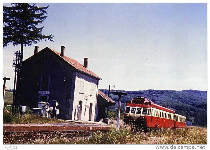 AL 382 - Autorail Renault ADX 2 X 5100 En Gare De Gages - MONTROZIER - Aveyron - 12 - SNCF - Autres & Non Classés