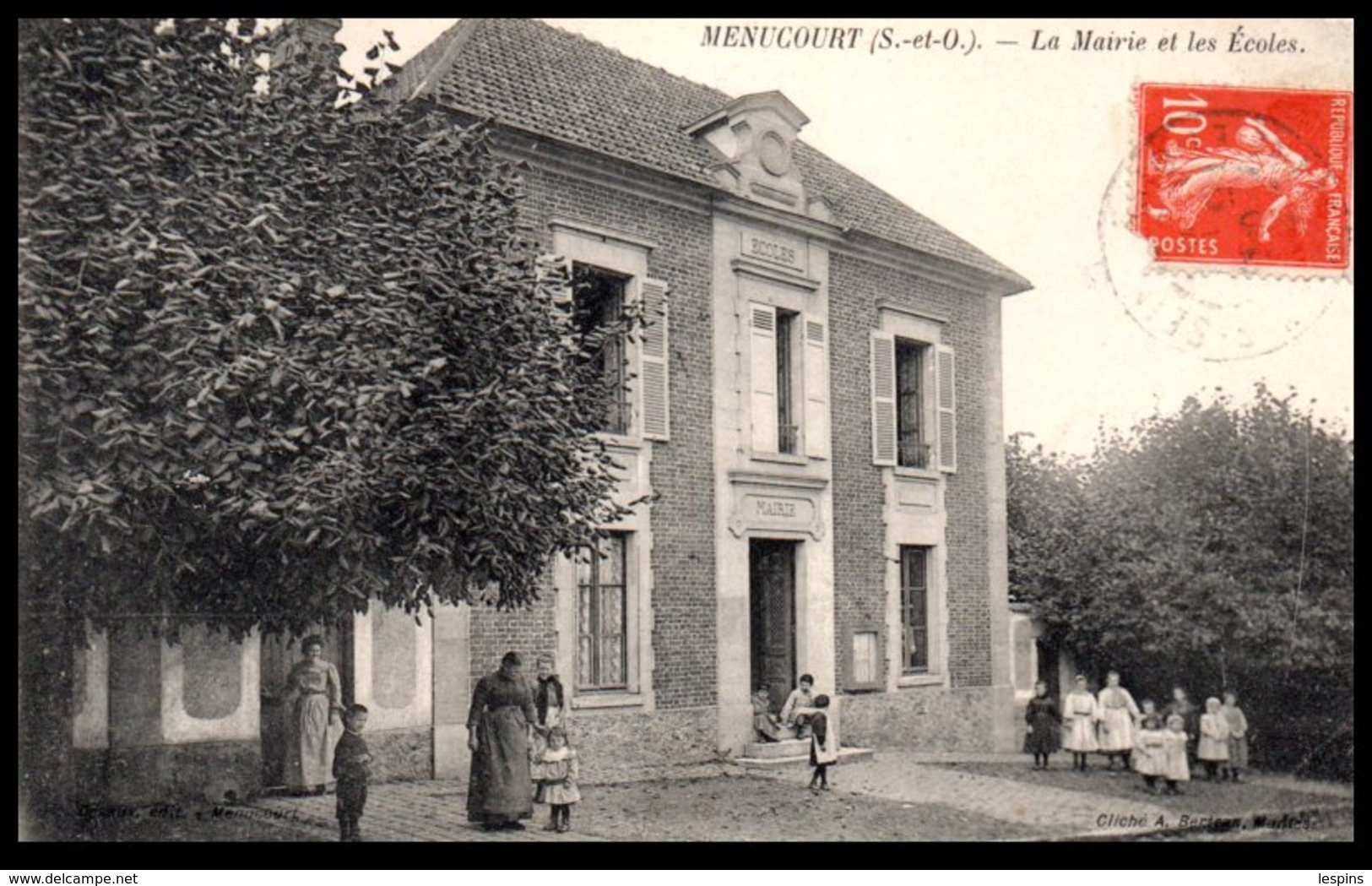 95 - MENUCOURT -- La Mairie Et Les Ecoles - Menucourt