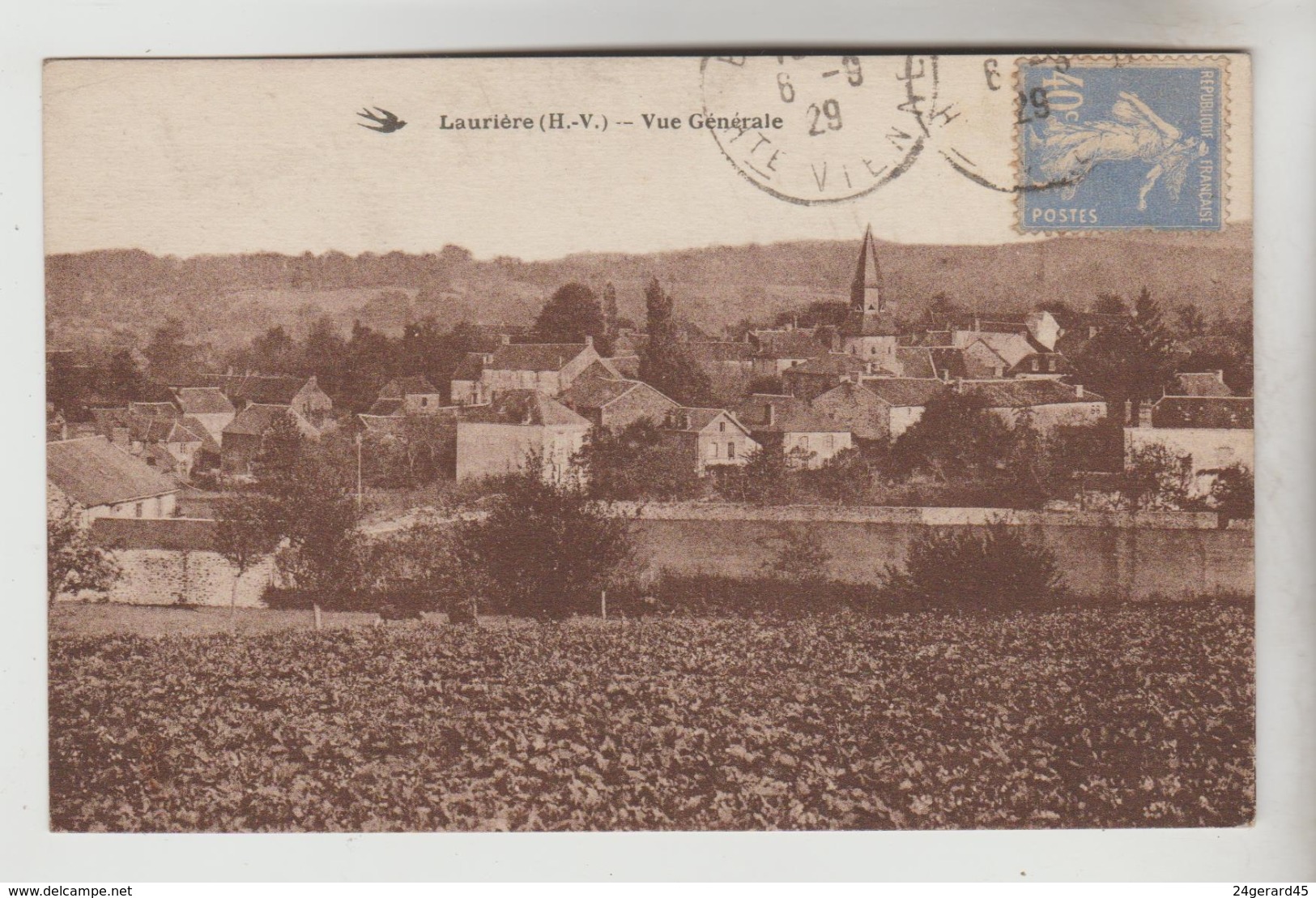 CPSM LAURIERE (Haute Vienne) - Vue Générale - Lauriere