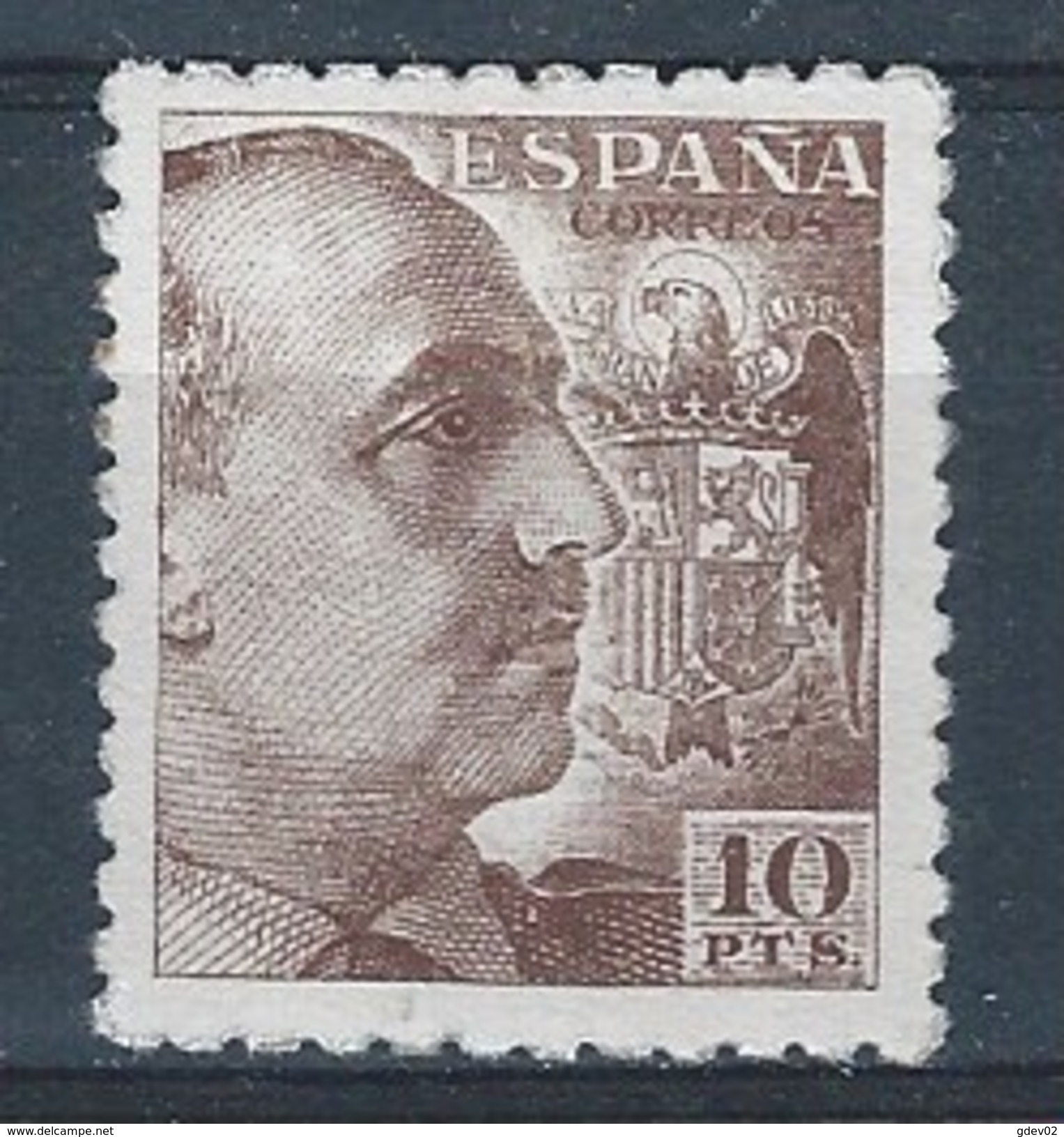 ES934STV-LTV***934STMIL.Spain.Esgane .Militar,politico.FRANCO Sanchez Toda.Dentado Grueso.1939.(Ed 934**) - Militares