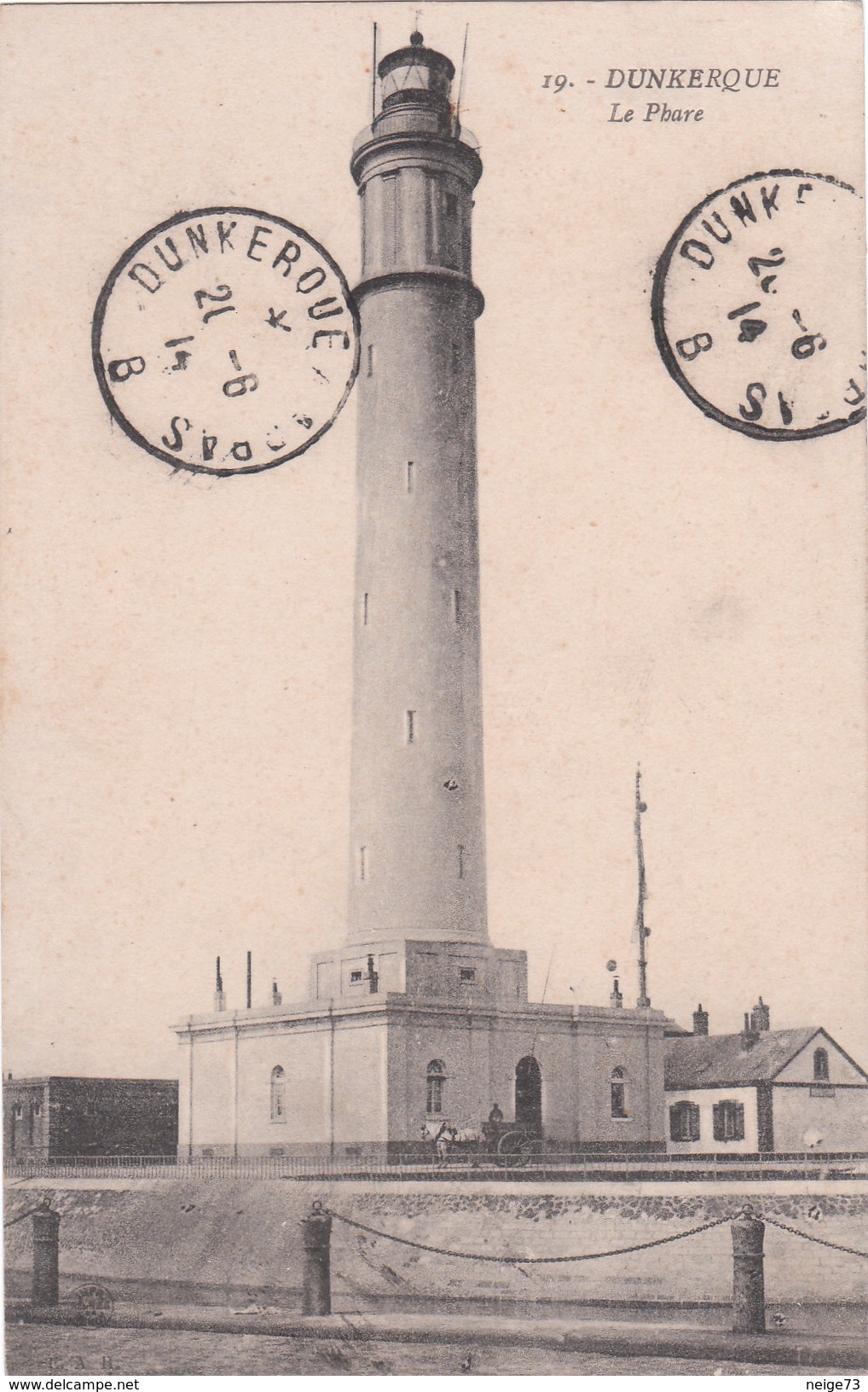 Carte Postale Ancienne Du Nord - Dunkerque - Le Phare Vers 1900 - Dunkerque